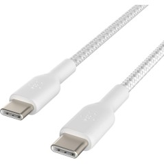 Belkin BOOST CHARGE 1m USB Type-C Cable - Premium Quality, Fast Charging, Durable & Stylish White Design